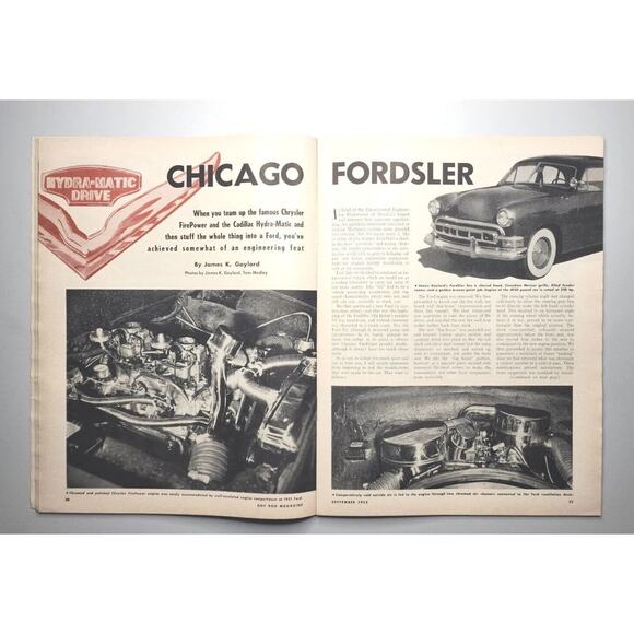 1952 Hot Rod Magazine Sept. - Studebaker V8 - California Streamliner M616 - Picture 5 of 8